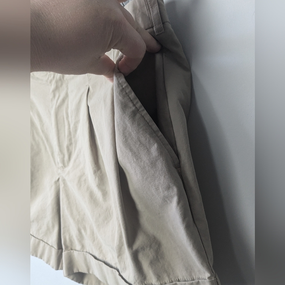 CALVIN KLEIN Women Beige Short Size 27 With Pockets Great Used Condition - Picture 3 of 10